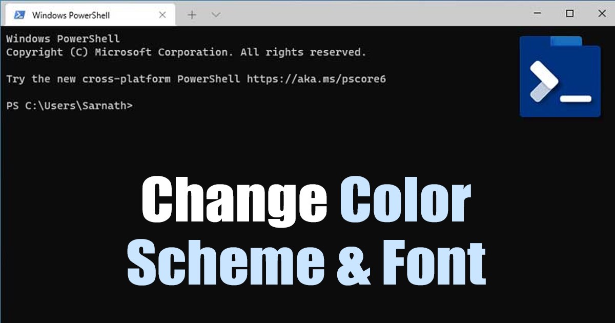 Change Color Scheme & Fonts in Windows Terminal