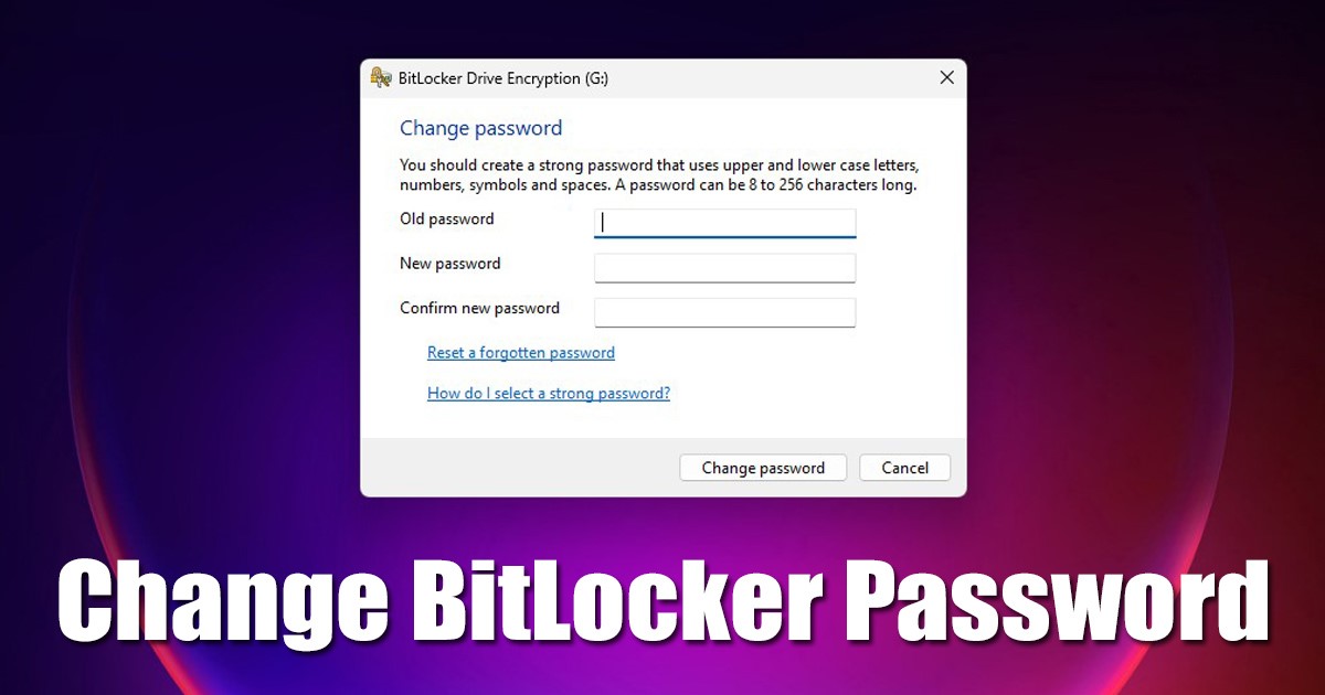 Change the BitLocker Password in Windows 11