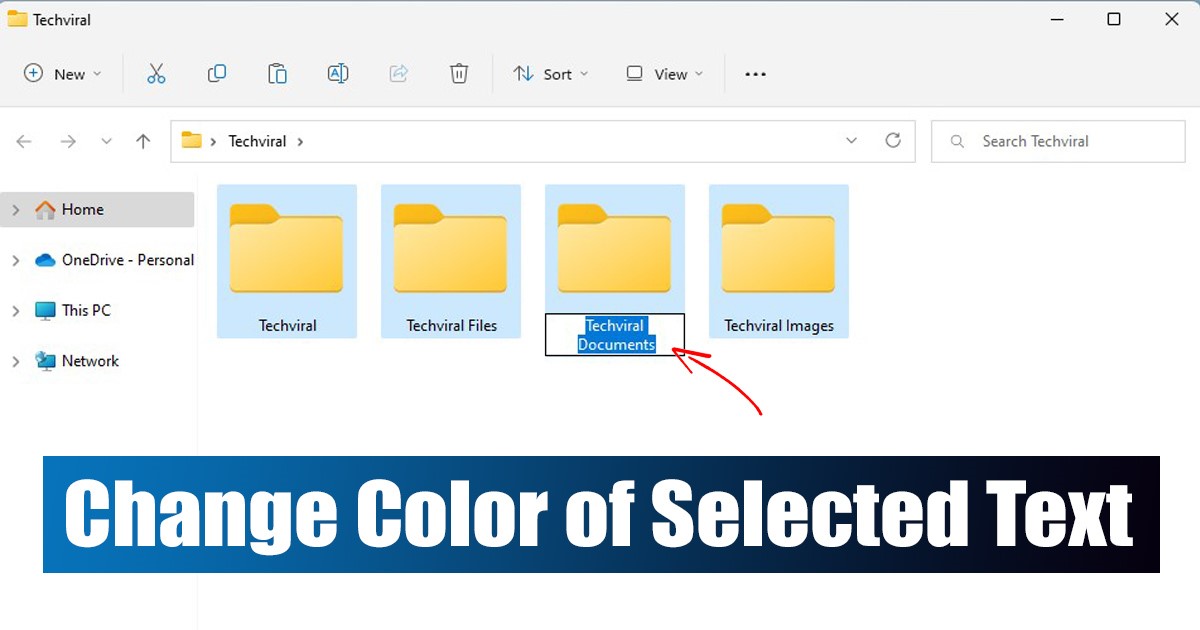 Change Highlighted Text & Background Color in Windows
