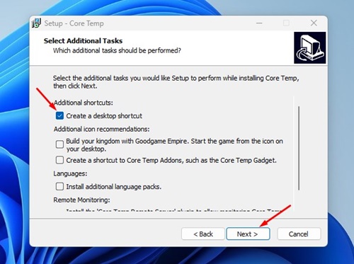 Create a desktop shortcut