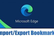 Export and Import Bookmarks on Edge Browser
