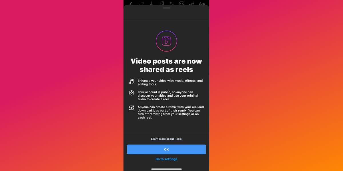 Instagram Soon Enable You To Post Every Video as Reel
