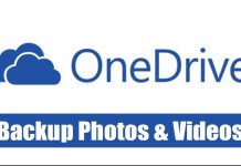 backup Android photos to OneDrive