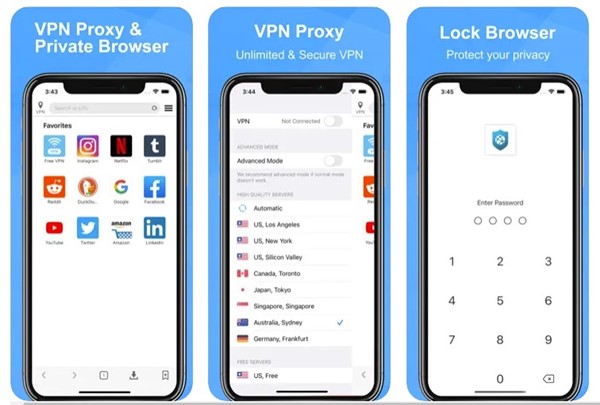 Privát böngésző – VPN-proxy