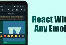 How to React to WhatsApp Messages with any Emoji