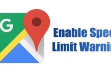 Turn On Speed Limit Warning on Google Maps