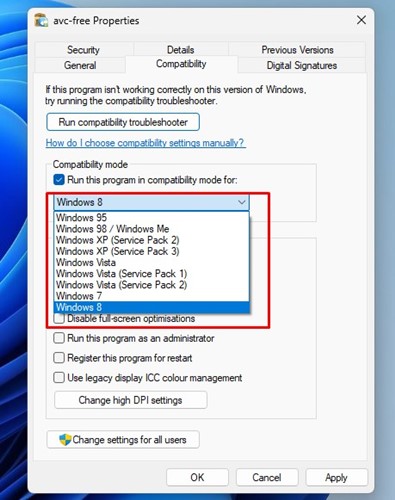 How to Run Older Programs in Compatibility Mode in Windows 11 - 27