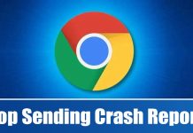 Stop Chrome Browser from Sending Crash Reports