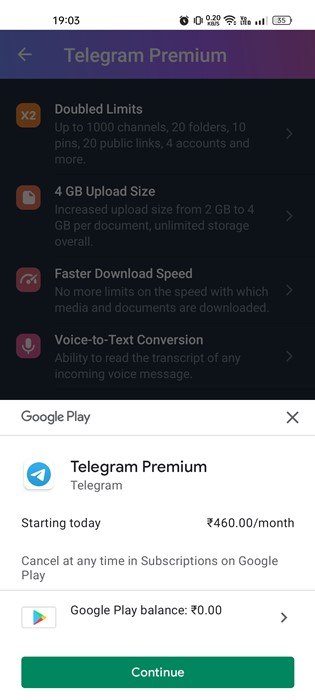 How to Subscribe to Telegram Premium - 49