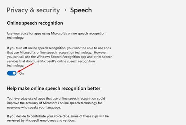 'Online Speech recognition'