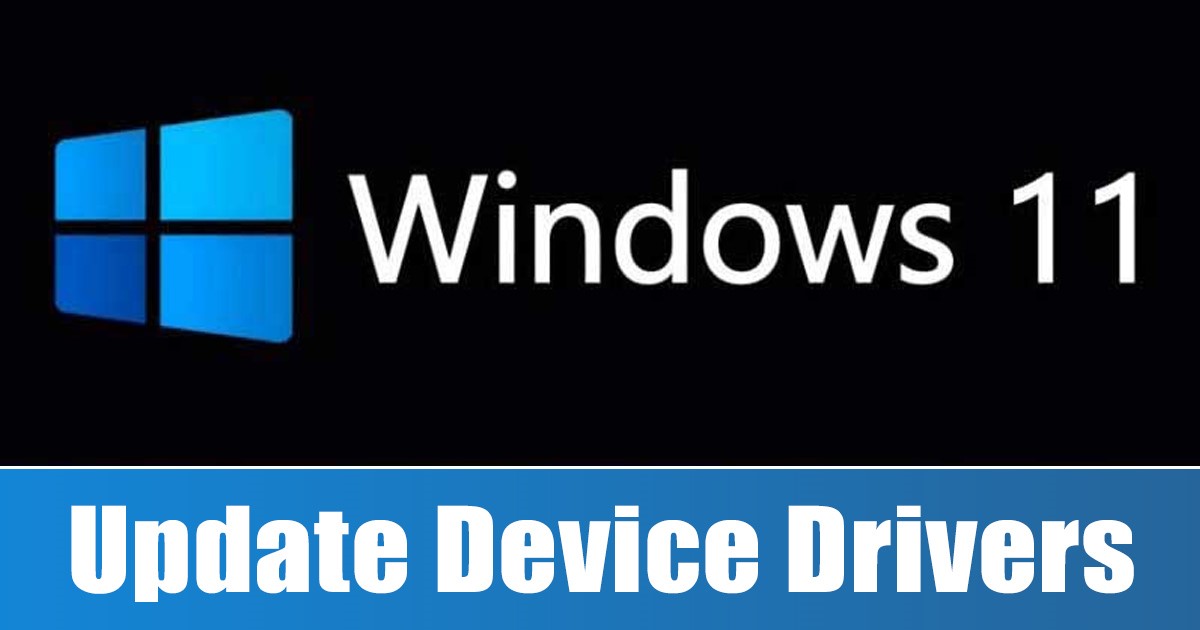 update drivers on Windows 11