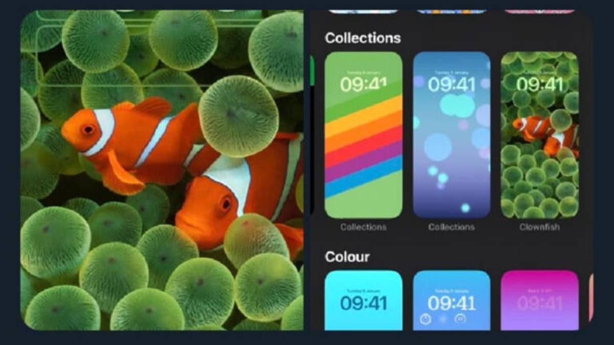 iOS 16 got new clownfish wallpaper 
