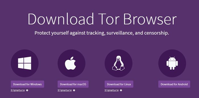 download & install the Tor Browse