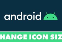 Change Size of Icons on Android