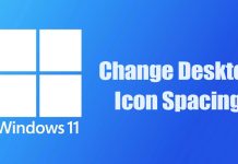 Change Desktop Icon Spacing in Windows 11