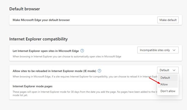 How to Enable Internet Explorer  IE  Mode in Microsoft Edge - 48