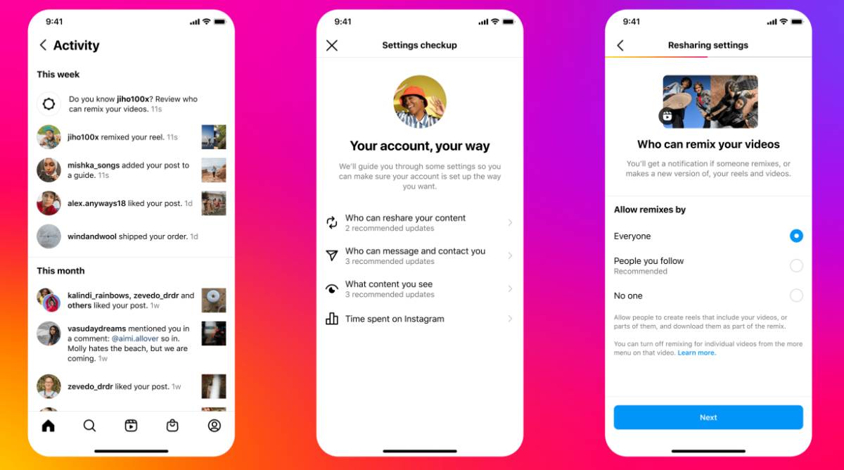 Instagram Also Has Prompt For Earlier Users