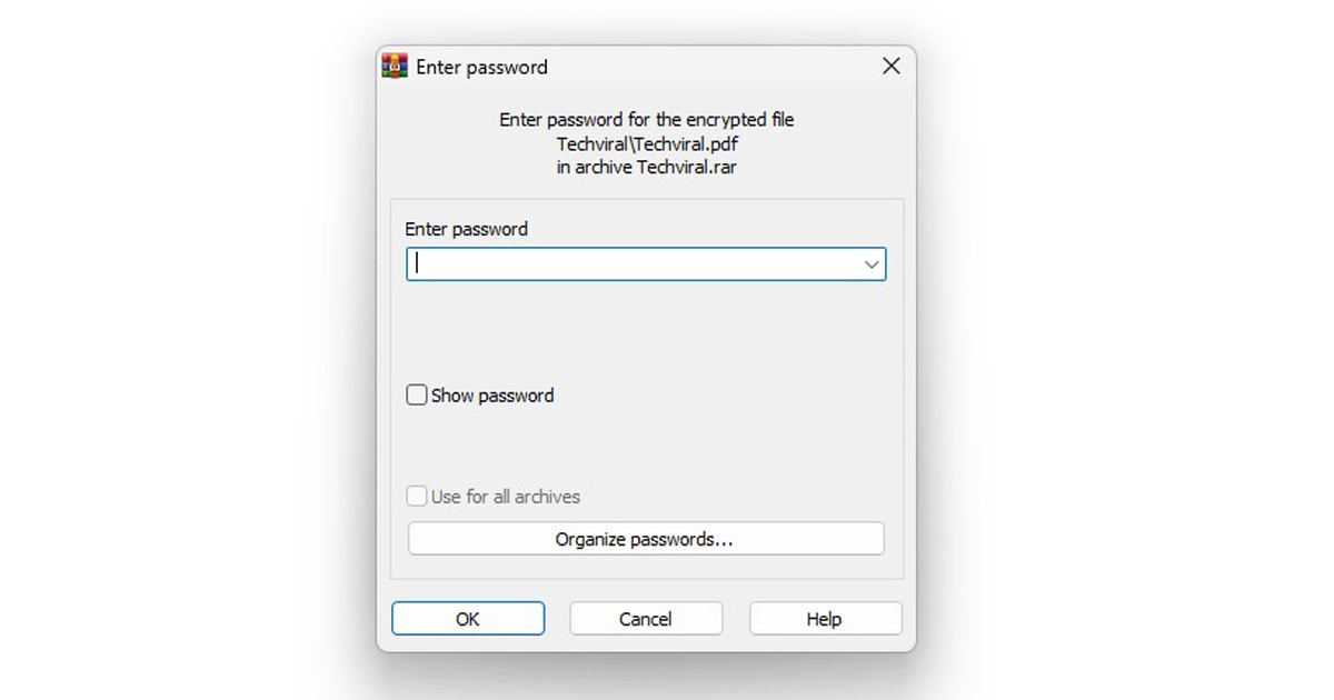 How to Password Protect RAR Files on Windows 11 - 36