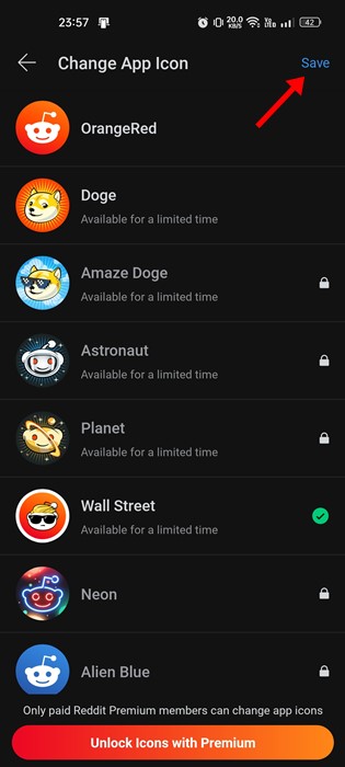 how to Change Reddit App Icon