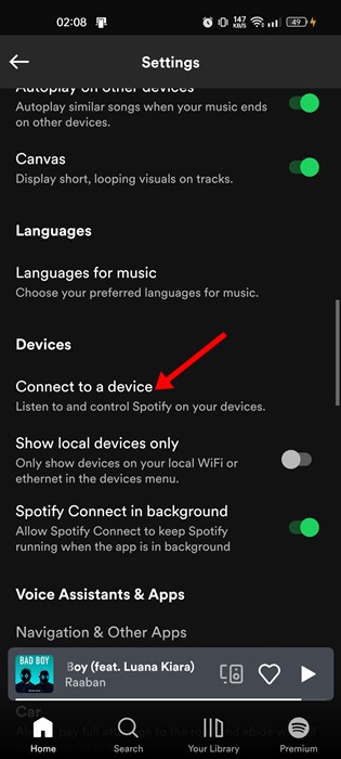Connect to a device