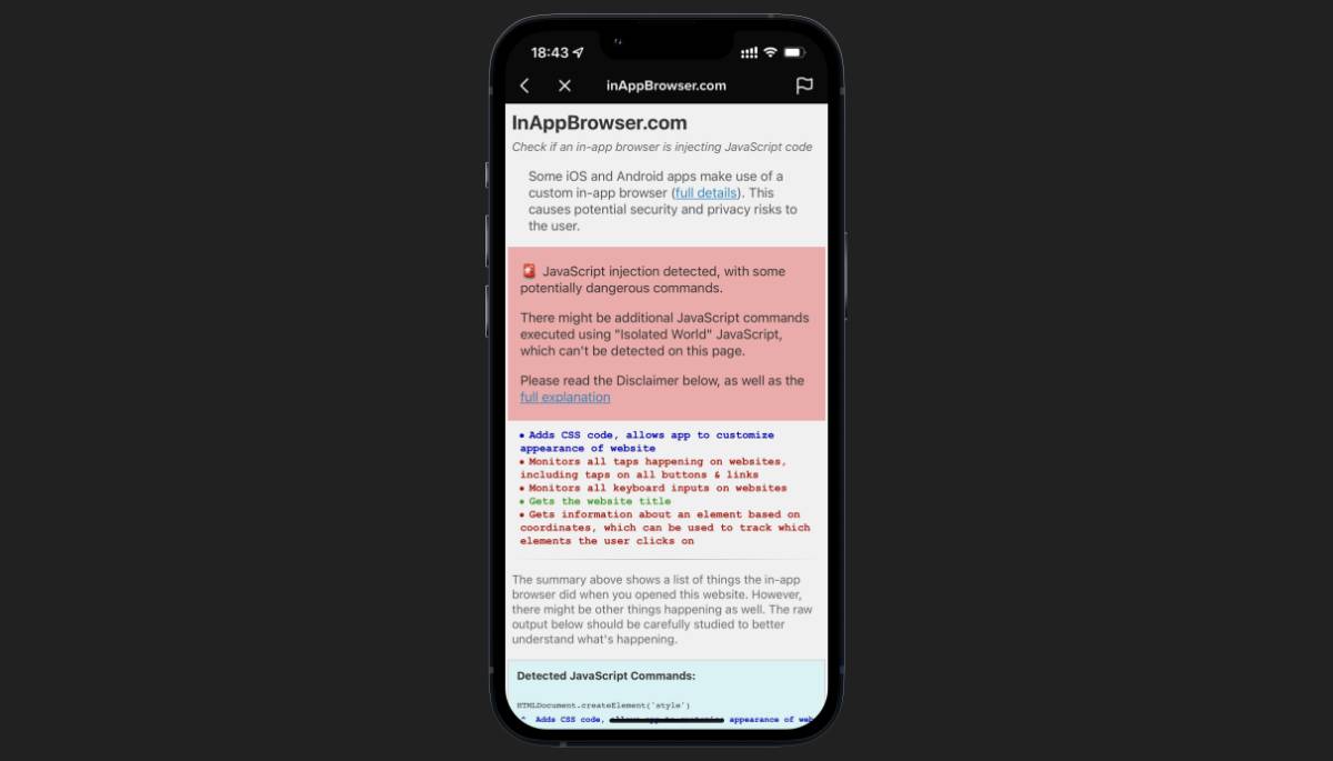 TikTok Denied On Monitoring In-App Browser Keystrokes