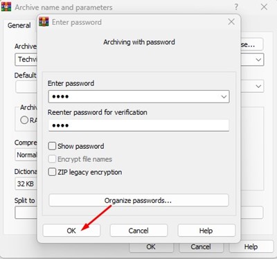 nhập lại mật khẩu