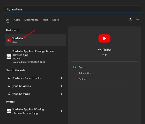 Download YouTube App For PC