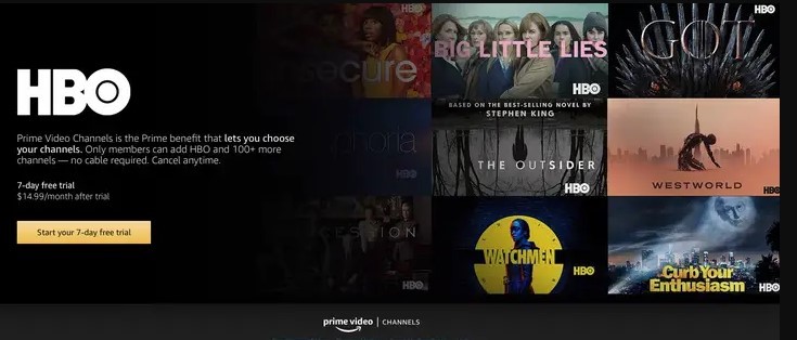 Amazon prime hbo free trial cancel hot sale