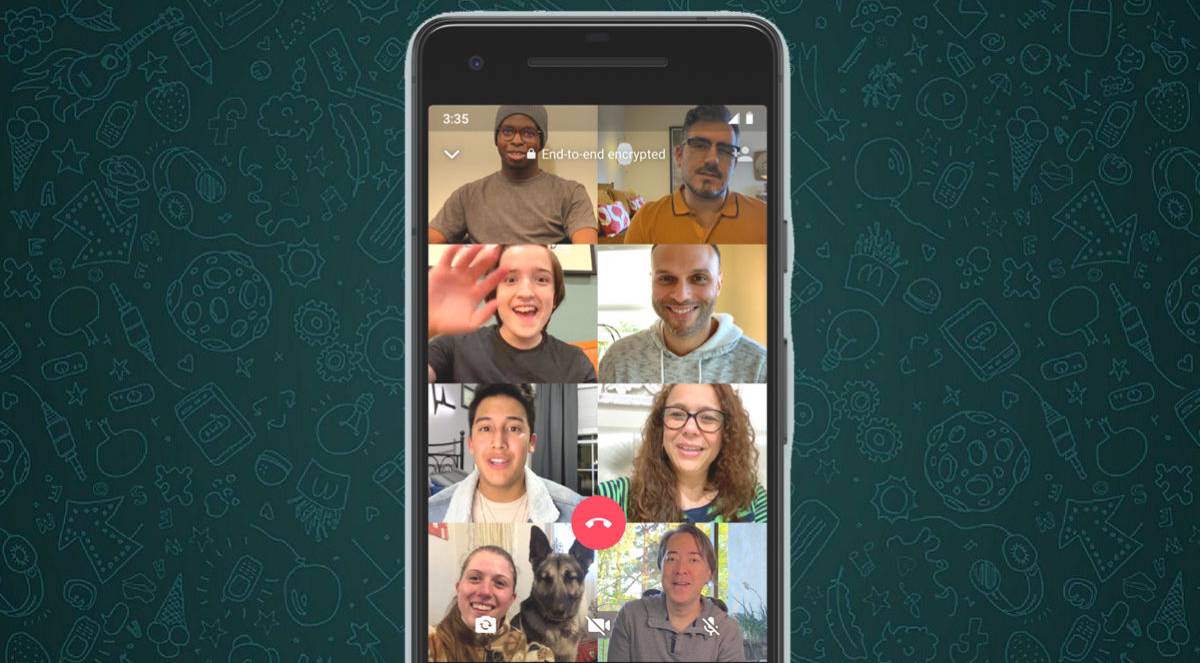 A WhatsApp hamarosan teszteli a 32 személyes videocsevegést