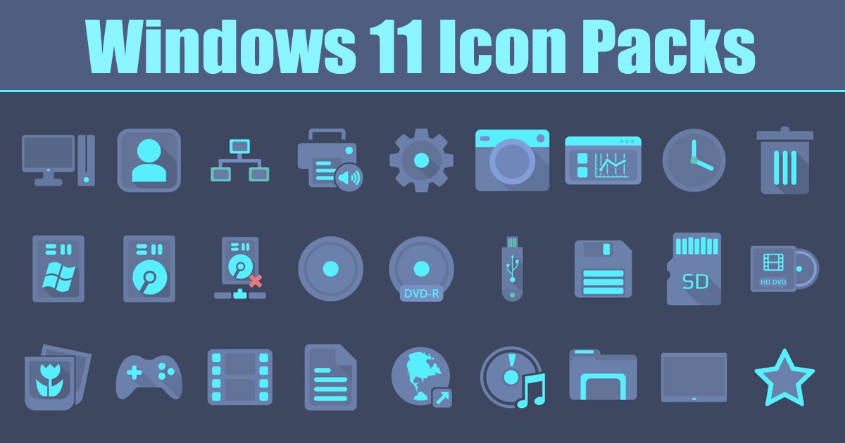 A legjobb ikoncsomagok a Windows 11 rendszerhez