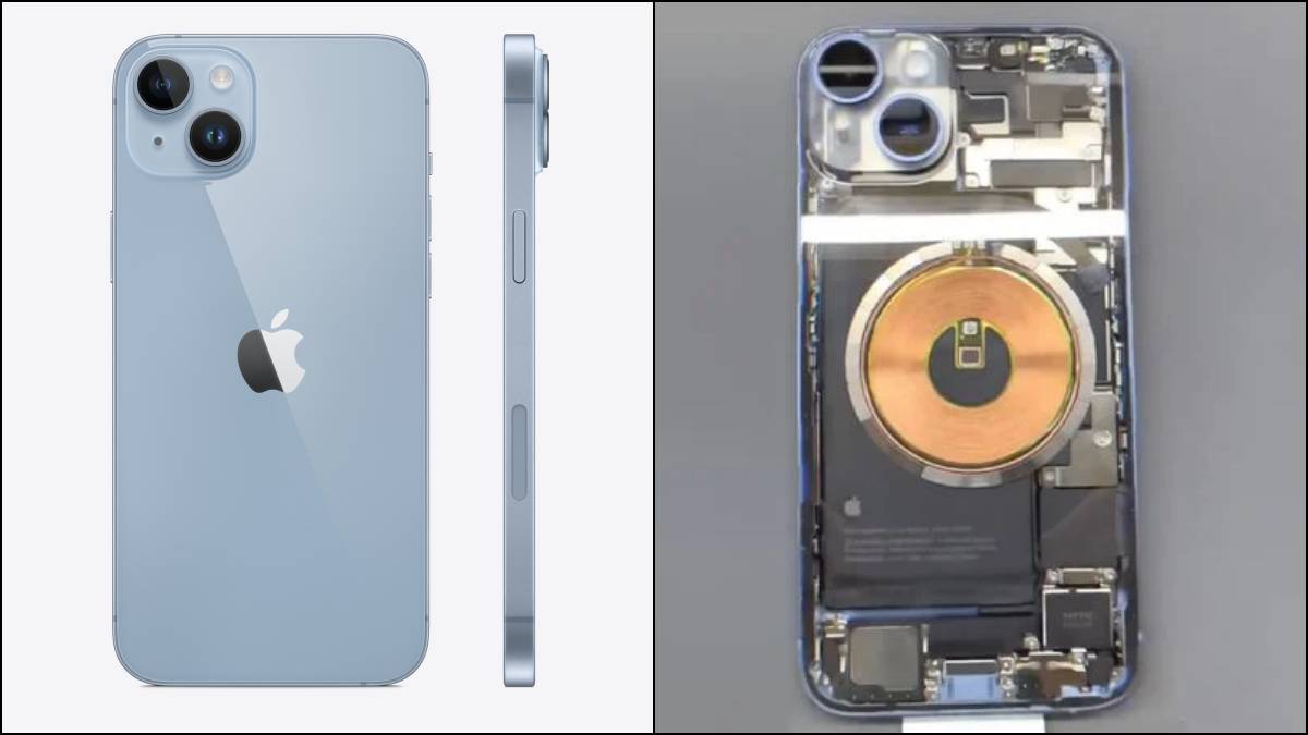 La façade arrière de l'iPhone 14 a été modifiée pour devenir transparente par quelqu'un.