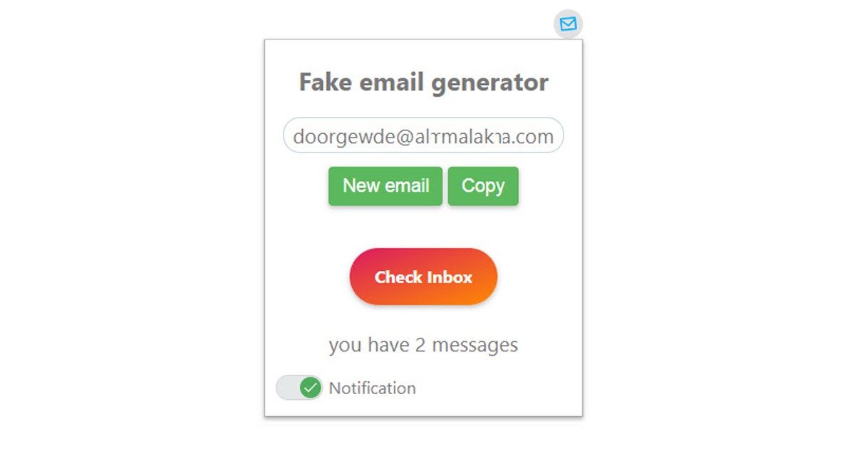 Generátory falešných e-mailů