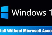 Install Windows 11 Without Microsoft Account