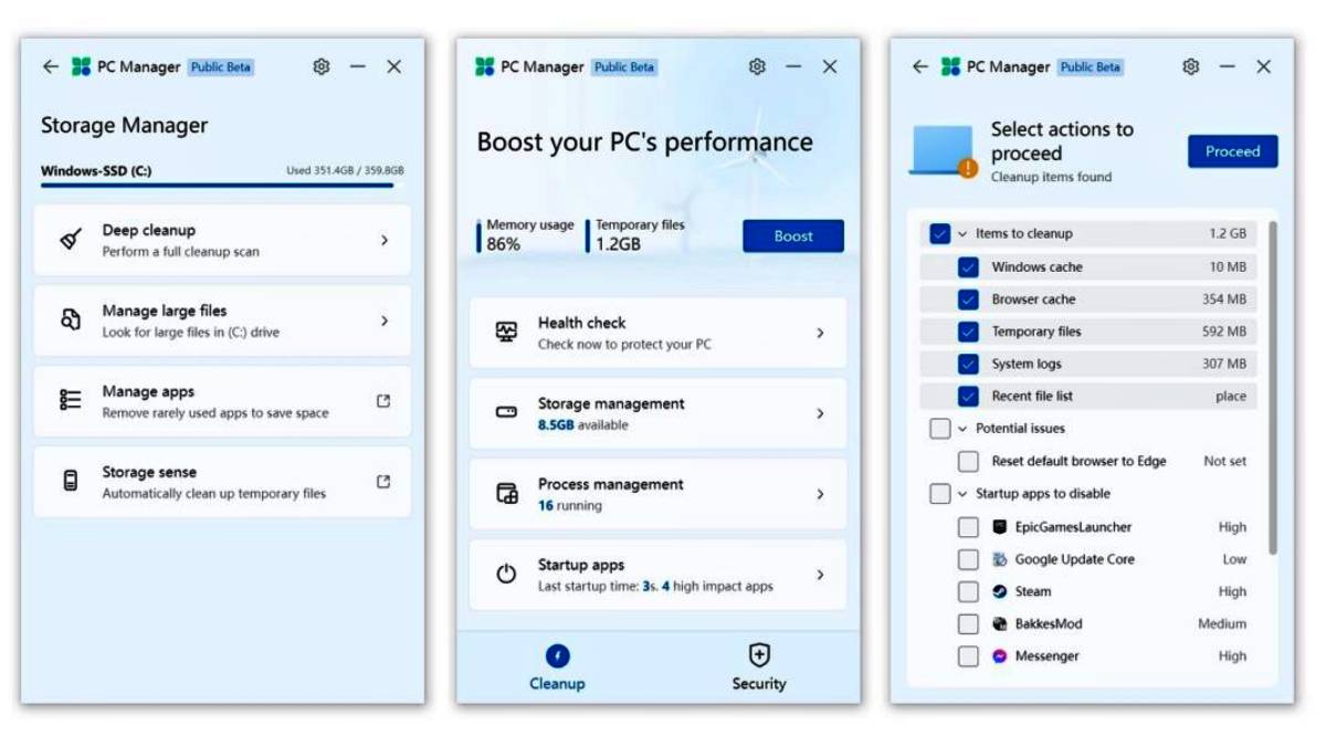 A Microsoft PC Manager fejlesztés alatt áll