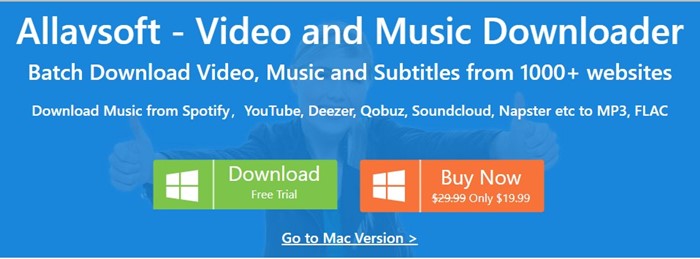 Allavsoft downloader di video e musica