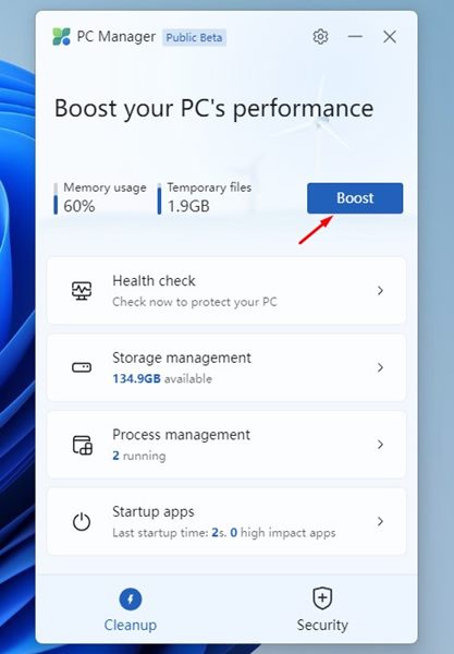 Microsoft PC Manager  Download   Install on Windows 10 11 - 95