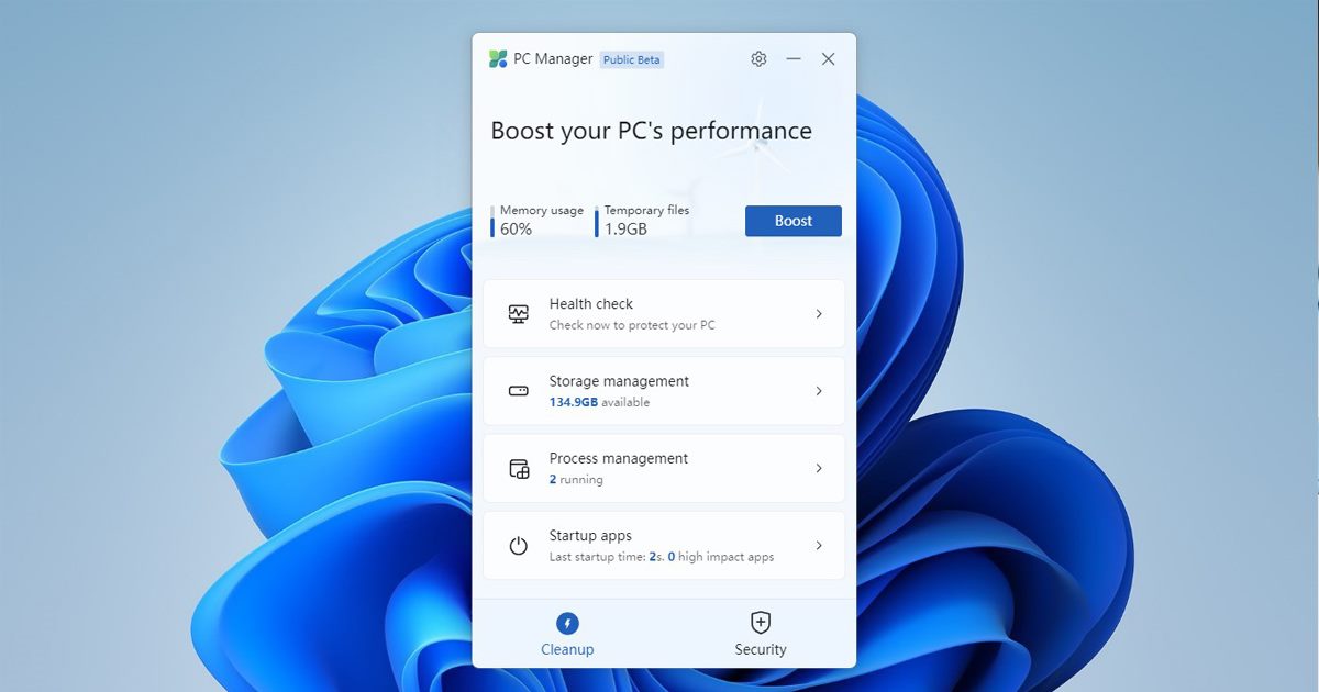 Microsoft PC Manager: Download & Install on Windows 10/11