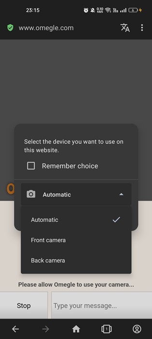 How to Flip Camera on Omegle  Android   iPhone  - 66