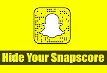 Hide Snapscore on Snapchat