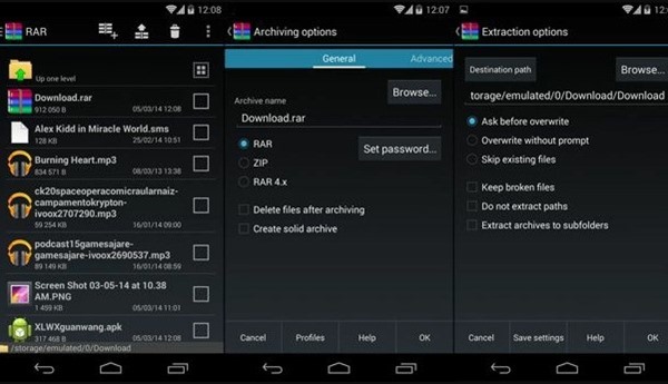 Unduh & Instal Winrar untuk Android