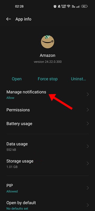 Manage Notifications