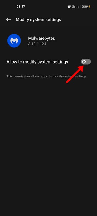 Allow to modify system settings