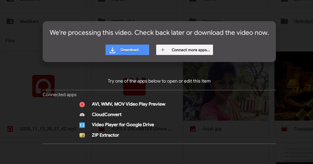 Fix Google Drive Video still processing error