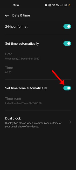 Perbaiki Data dan Waktu Android Anda