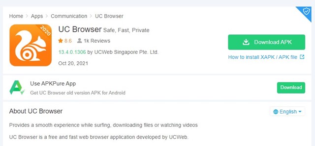 Download UC Browser for Windows 11