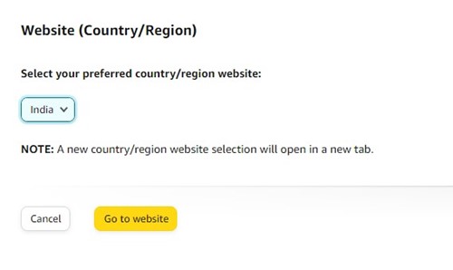 select your preferred country
