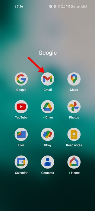 buka aplikasi Gmail