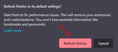 How to Reset Firefox Browser to Default Settings - 18