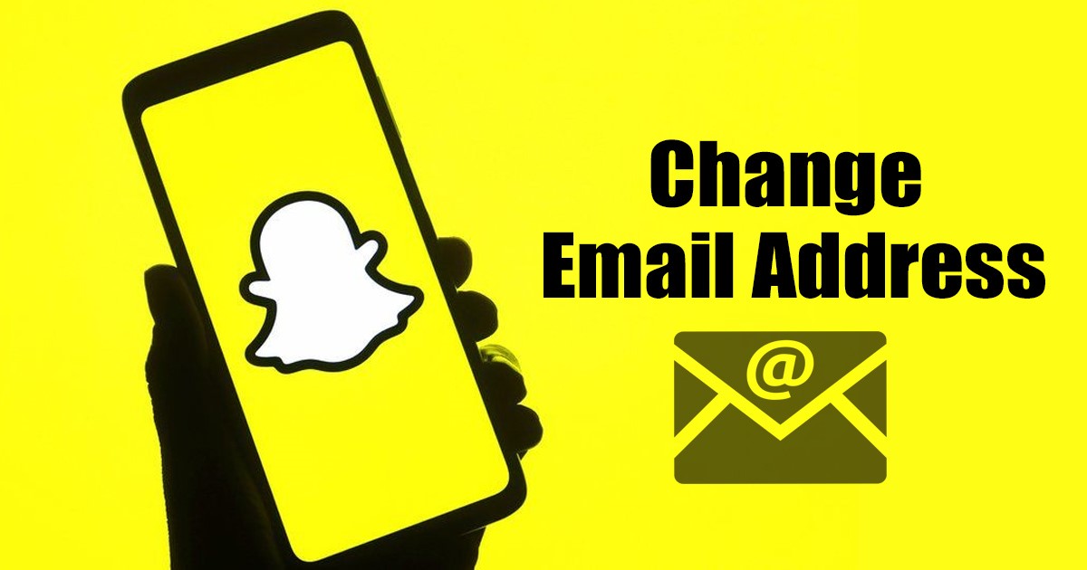 Snapchat E-posta Adresinizi Değiştirin