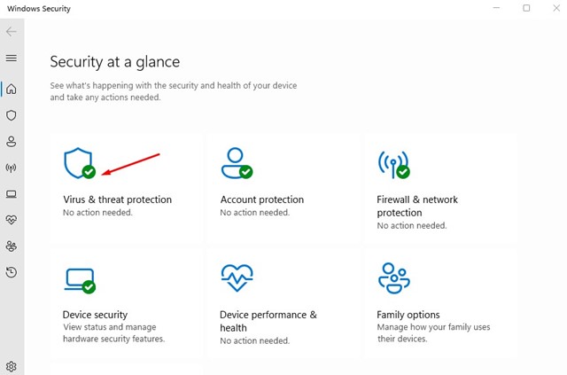 disabling windows security